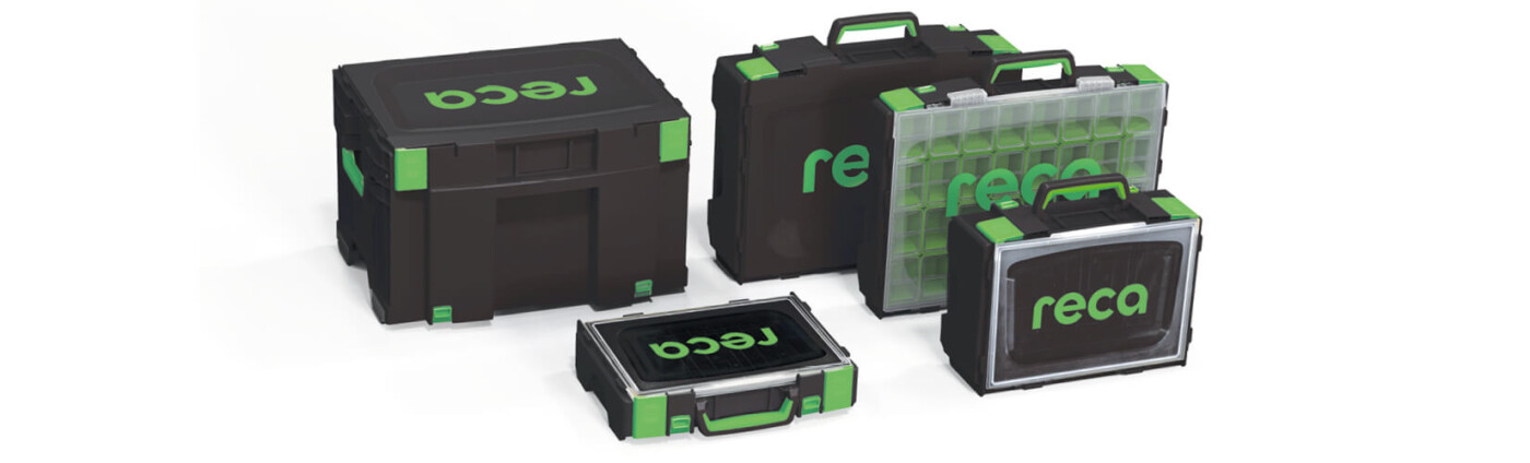 VISO Systemkoffer von RECA: 8 Ausführungen für flexible, anpassbare Werkzeug- und Materialaufbewahrung.