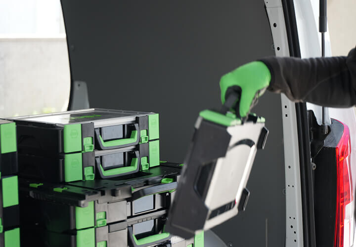 RECA Systemwelt: Flexibel stapel- und kombinierbar, auch für den Fahrzeugeinbau geeignet.