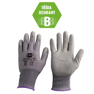 RECA Protect 204 – pracovní rukavice s ochranou proti proříznutí, třída B