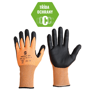 RECA Protect 301 – pracovní rukavice s ochranou proti proříznutí, třída C