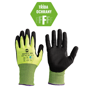 RECA Protect 309 – pracovní rukavice s ochranou proti proříznutí, třída F
