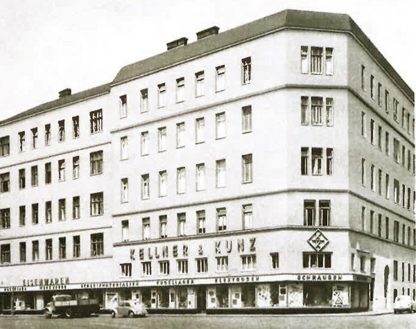 Vznik vídeňského železářství Kellner & Kunz, budova.